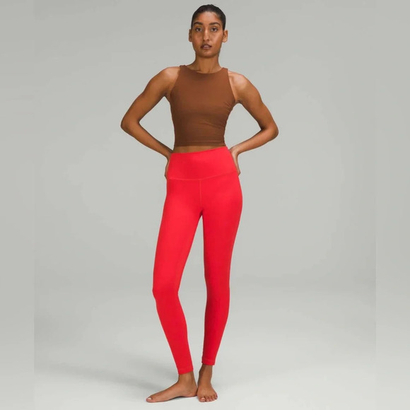Lululemon Align High-Rise Pant 28” in Carnation Red Double Lined Size 14 - Picture 11 of 11